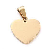 Charger l&#39;image dans la galerie, StudsRin™ Heart Charm Necklace Custom Personalized Engraved, Love Pendant
