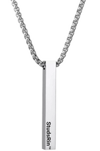 Carica l&#39;immagine nel visualizzatore di Gallery, StudsRin™ Personalized 3D Bar Necklace
