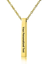 Load image into Gallery viewer, StudsRin™ Personalized 3D Bar Charm Necklace
