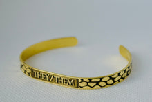 Load image into Gallery viewer, StudsRin™ Pronoun Collection Personalized Cuff Bracelet
