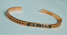 Load image into Gallery viewer, StudsRin™ Pronoun Collection Personalized Cuff Bracelet
