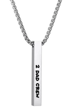 Ladda upp bild till gallerivisning, StudsRin™ Personalized 3D Bar Necklace
