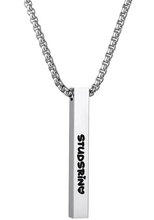 Ladda upp bild till gallerivisning, StudsRin™ Personalized 3D Bar Necklace
