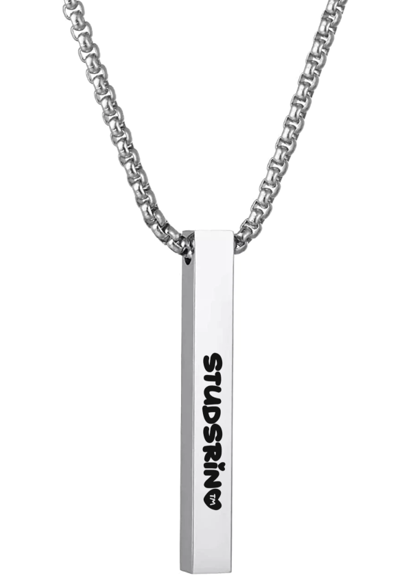 StudsRin™ Personalized 3D Bar Necklace