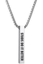 Indlæs billede til gallerivisning StudsRin™ Personalized 3D Bar Necklace
